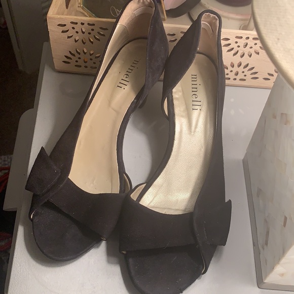 Minelli Suede Dressy Shoes - Picture 4 of 16